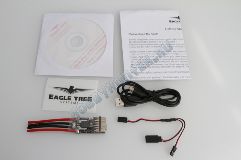 EagleTree MicroPower E-Logger V4 with Wire Leads, 80Volts, 100 Amps